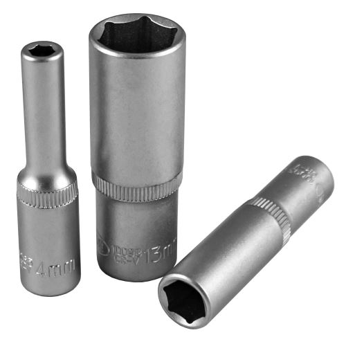 JBM Hlavice nástrčné 1/4" 50 mm, dlouhé šestihranné - 6 - 13 mm