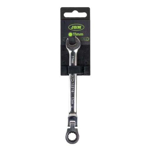 Klíč kombinovaný ráčnový FLEX 11 mm - zrcadlový povrch - JBM 15218