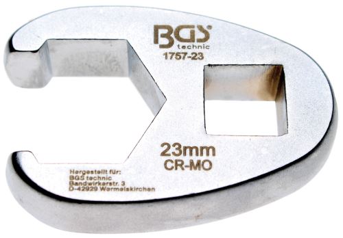 Klíč plochý otevřený, 12.5 mm (1/2") , 23 mm – BGS 1757-23