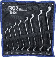 Klíče očkové vyhnuté 6x7 - 20x22 mm, sada 8 dílů - BGS 30306 (3)
