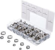 Sada nerezových hadicových spon, O 5,8 - 21 mm, 170dílná - BGS 14115 Sada nerezových hadicových spon, O 5,8 - 21 mm, 170dílná - BGS 14115