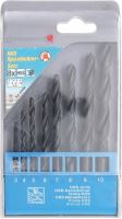 Vrtáky HSS spirálové 3,0 - 10,0 mm, sada 8 dílů - BGS 50808 (2)