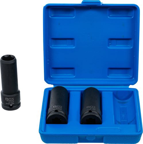 Sada speciálních silových nástrčných hlavic,  12,5 mm (1/2"),  17 / 19 / 21 mm,  3dílná -