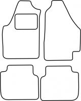 Textilní autokoberce Fiat Idea 2003- (1)