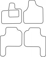 Textilní autokoberce Chrysler Grand Voyager 2007- (1)