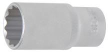 BGS Hlavice nástrčné 1/2", 8 - 28 mm,12ti hranná, prodloužené (28)