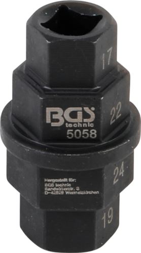 Klíč pro osy motocyklů, 17- 24 mm, Yamaha, Kawasaki a dal. - BGS 5058