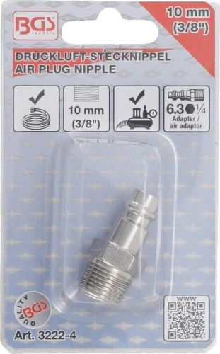 Adaptér pro pneumatické nářadí, 10 x 3/8" – BGS 3222-4