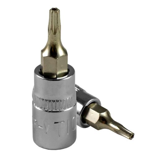 Hlavice zástrčná na bity šroubováků Double Tx-Tp 30M - Chromované - JBM 13397