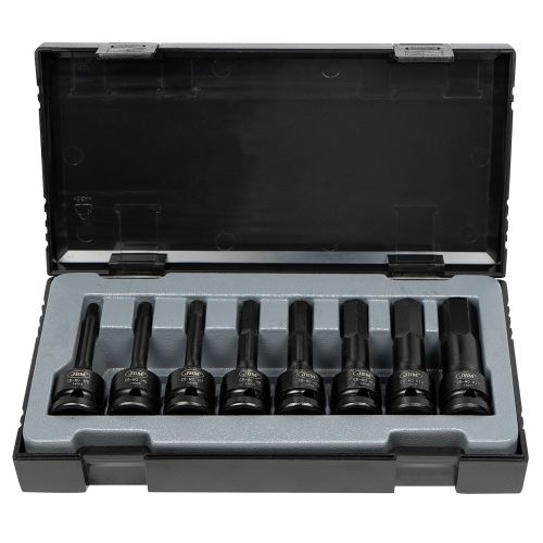 Hlavice šestihranné nástrčné rázové 1/2" sada 8 kusů  - JBM 52339