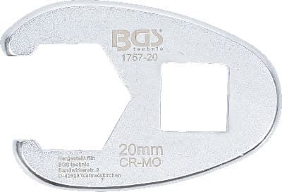 Klíč plochý otevřený, 12.5 mm (1/2") , 20 mm – BGS 1757-20