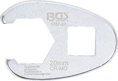 Klíč plochý otevřený, 12.5 mm (1/2") , 20 mm - BGS 1757-20