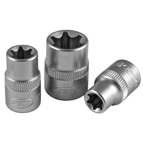 JBM Hlavice nástrčné 3/8" Torx  E10 - E18